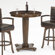 Hillsdale Furniture Ambassador Bar Height Table in Rich Cherry