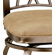 Hillsdale Furniture Brookside Bar Height Glass Bistro Table with Diamond Back Swivel Bar Stools