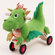 Wonderworld Puffy Dragon Four-Wheeled Plush Ride-On