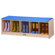 Jonti-Craft 5 Sections Bench Locker with Camel Cushion