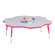 Jonti-Craft Rainbow Accents KYDZ- Toddler Height Activity Table- Six Leaf(60" Diameter)