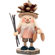 Christian Ulbricht Pinecone Boy in Natural Wood Finish Ornament