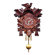 Black Forest Carved Clock with Leaves