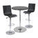 Winsome 28" Round Pub Table with L-Shape Airlift Bar Stools Set