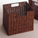 Winsome Set of 2 Espresso Small Storage Baskets