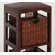 Winsome Espresso Storage Shelf and Baskets