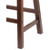 Winsome Saddle Seat 24" Counter Stool in Walnut