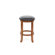 Winsome 24" Faux Leather Swivel Stool in Antique Walnut (Set of 2)