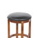 Winsome 24" Faux Leather Swivel Stool in Antique Walnut (Set of 2)