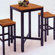 Home Styles Countour Black & Oak Pub Set