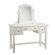 Home Styles Naples Vanity Table and Bench Set in White