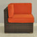 International Home Miami Miami Atlantic Corner Sectional Seat with Cushions