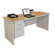 Marvel Office Furniture Pronto Single Pedestal with Modesty Panel Computer Desk