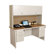 Marvel Office Furniture Pronto 60" Double File Computer Desk Credenza with Flipper Door Cabinet