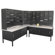 Marvel Office Furniture 84 Slot Corner Literature Organizer with Cabinet