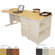 Marvel Office Furniture Teachers 87" Conference Desk with Bookcase