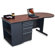 Marvel Office Furniture Teachers 75" Conference Desk with Bookcase