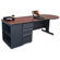 Marvel Office Furniture Teachers 87" Conference Desk with Bookcase