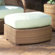 Whitecraft Oasis Half Ottoman with Cushion