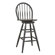 Carolina Cottage 30" Antique Black Swivel Windsor Barstool