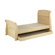 Nexera Alegria Twin Trundle Sleigh Bed in Natural Maple