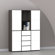Nexera Allure 36" Storage Cabinet in Ebony