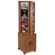 Buddy Products Rotary Magazine Rack,w/Stor, 16 Pockets, 16-1/2"x16-1/2"x61", Medium Oak