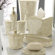 Trump Home Bedminister Scroll Bath Accessory Collection in Cr&egrave;me Brulee
