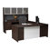 Regency Deluxe Bow-Front U Executive Desk with Hutch