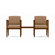 Lesro Amherst Two Chairs with Tubular Steel