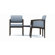 Lesro Lenox Two Guest Chairs with Corner Table