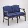 Lesro Madison Two Seats with Wood Legs