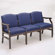 Lesro Madison Three Seats with Wood Legs