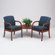 Lesro Weston Two Chairs with Connecting Table