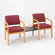 Lesro Lenox Two Chairs with Connecting Table