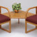 Lesro Contour Full Back Series Connecting Corner Table