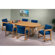 Lesro Contemporary Series 120" Oval Conference Table (Trestle Base)