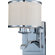 Maxim Lighting Salon One Light Wall Sconce with White Shade in Polished Chrome
