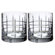 Orrefors Street Double Old Fashioned Glass (Set of 2)