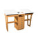 Shain A-Frame Two Station Table with Adjustable Top and Drawers