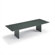 ABCO 72" Wide Self Edge Rectangle Top Conference Table with Slab Base
