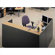 ABCO Unity Series 72" x 72" Reception Desk with Matching Three-Drawer Pedestals
