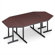 ABCO Smart Tables: 24" x 84" Thermofused Melamine Rectangle and Trapezoid Conference Table