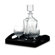 Reed & Barton Soho Decanter with Two Brandy Snifters and Leather Tray