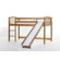 NE Kids School House Junior Twin Low Loft Bed with Slide