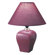 ORE Furniture Urn-Shaped Ceramic Table Lamp in Burgundy