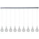 ET2 Larmes 9 Light Linear Pendant