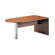 Mayline Group Brighton Series Writing Desk Peninsula in Cherry