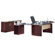 Mayline Group Napoli L-Shape Desk Office Suite