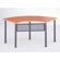 Mayline Group Encounter: 67" x 24" Crescent Meeting/Training Table